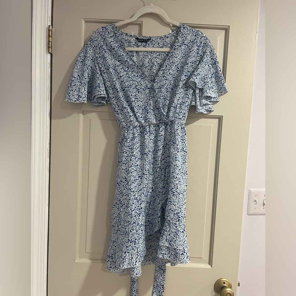 Large Blue Floral SHEIN Dress
